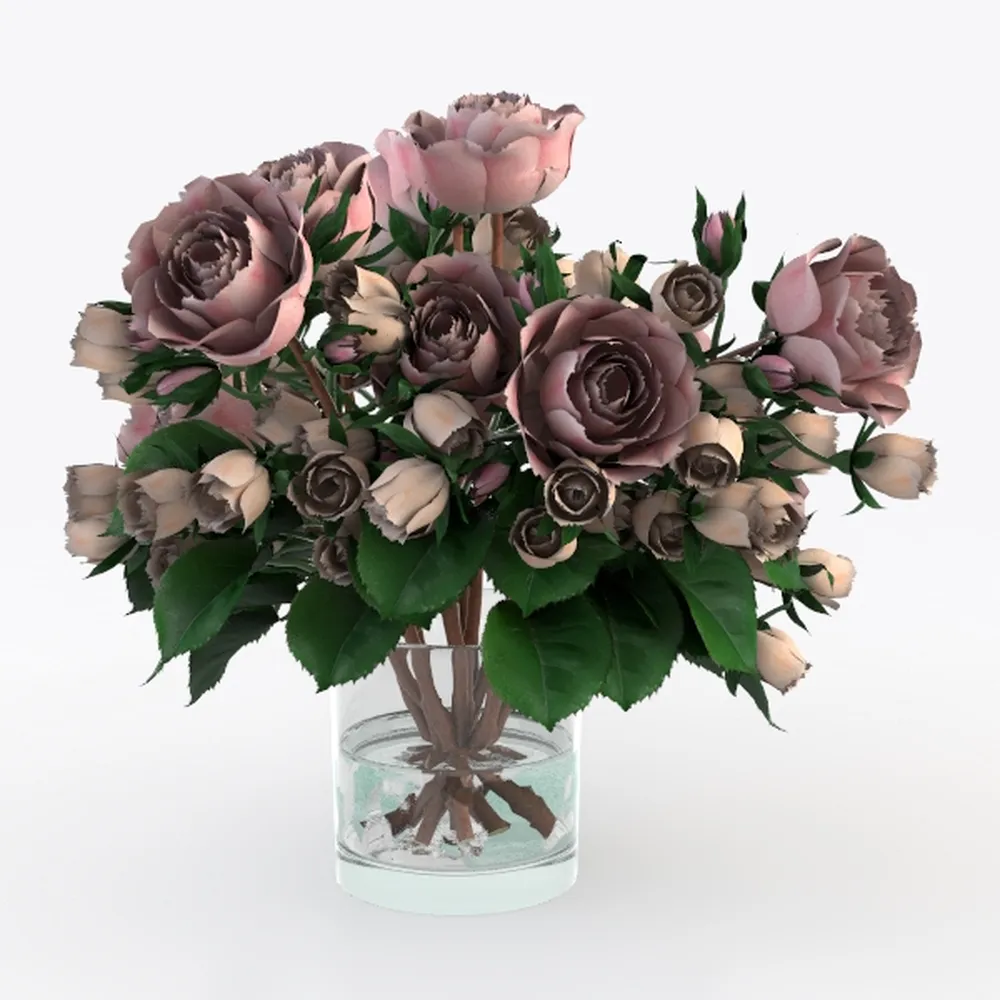 RECUTMS 8 Bundles Artificial Flowers Outdoor UV Re