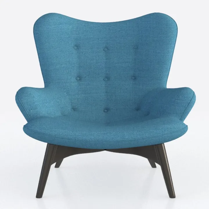 Yaheetech Modern Armchair, Mid Century Accent