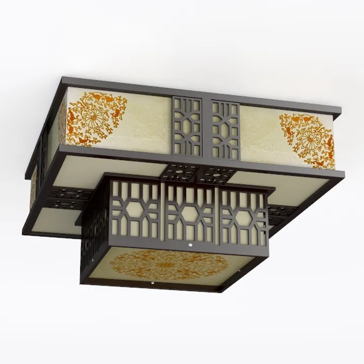 Infrared Sensor Outdoor Ceiling Light, Flush Mount