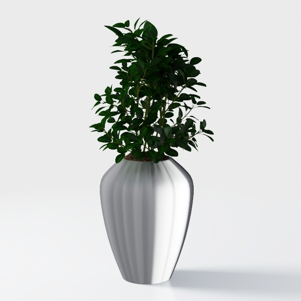 Vase with Greenery, 20pcs Artificial