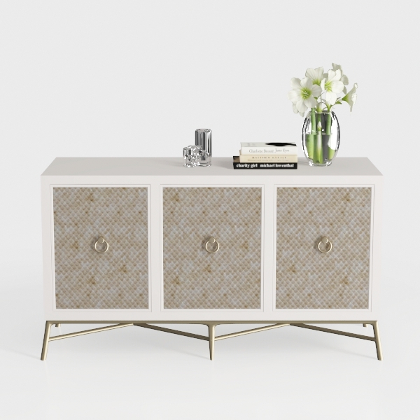 63&quot; Large Buffet Sideboard with LED Light, Storage