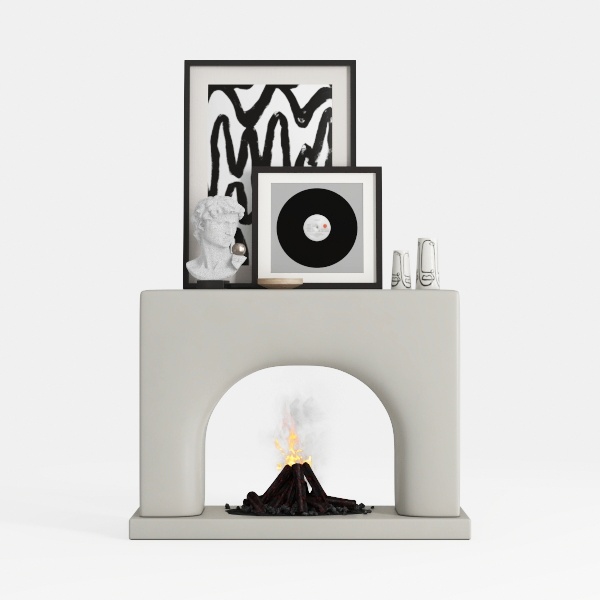 decorative fireplace-Creamy Home