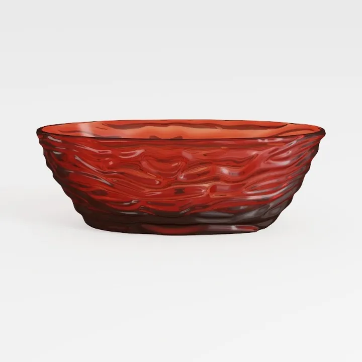 67" Resin Translucent Freestanding Bathtub