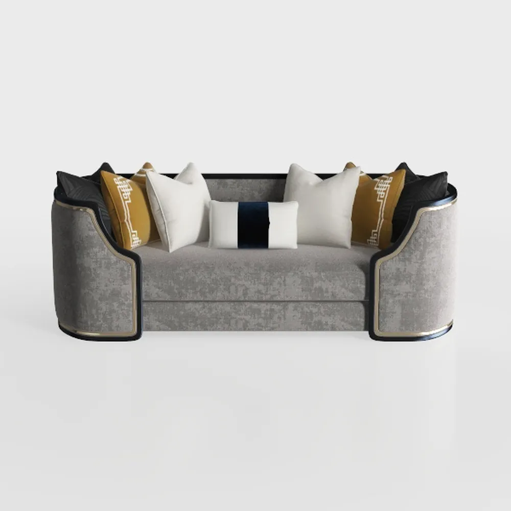 Luxury American Style Genuine Leather Sectional So