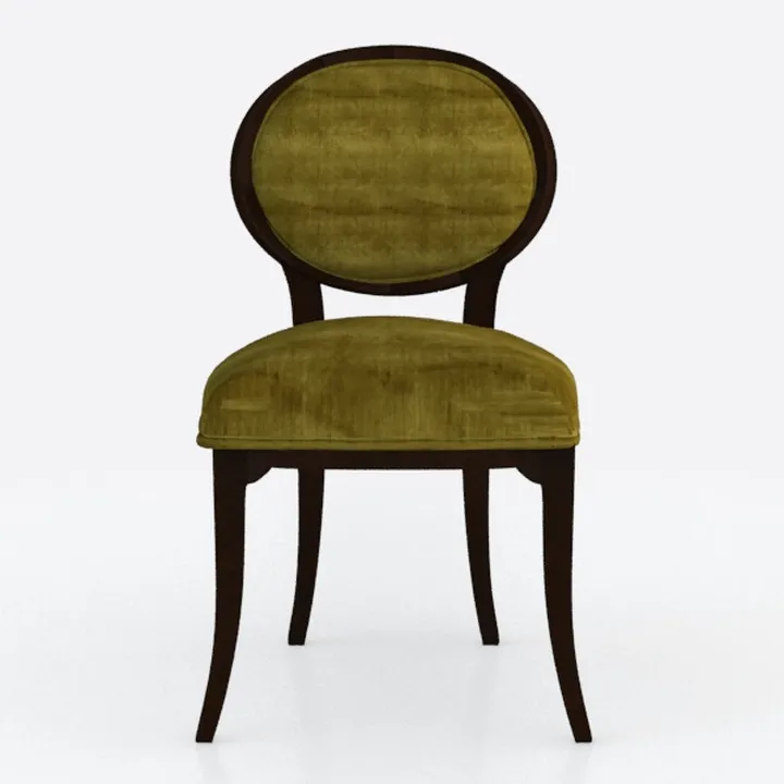 Thick Upholstered Kitchen Chairs 1pcs Wood Frame