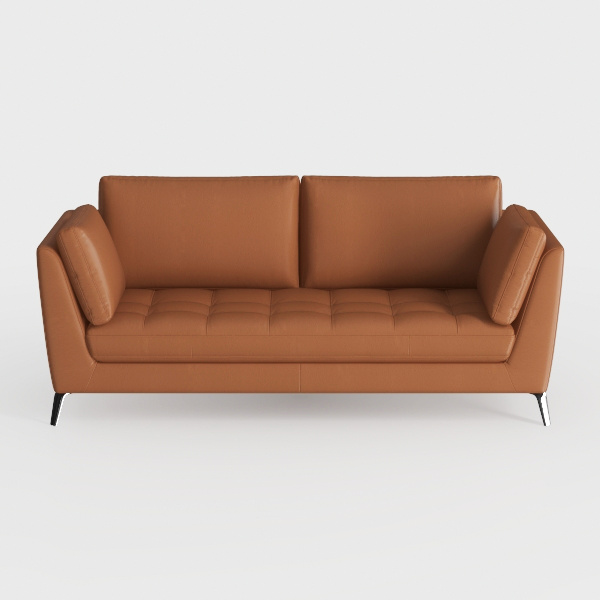 Valencia Artisan Full Leather Loveseat Sofa 66” - 