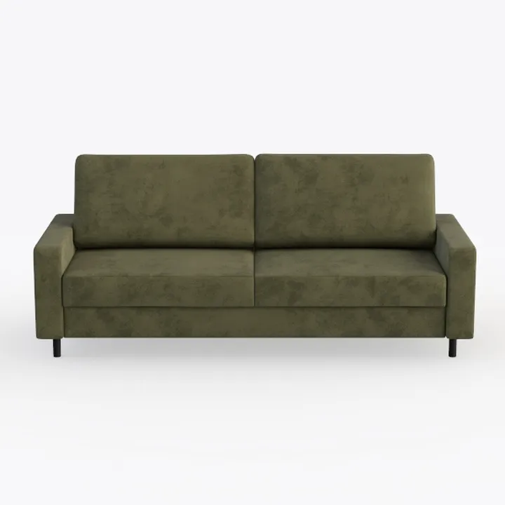Modern 2 Seat Sofa with 2 Pillows,66" Minimalist