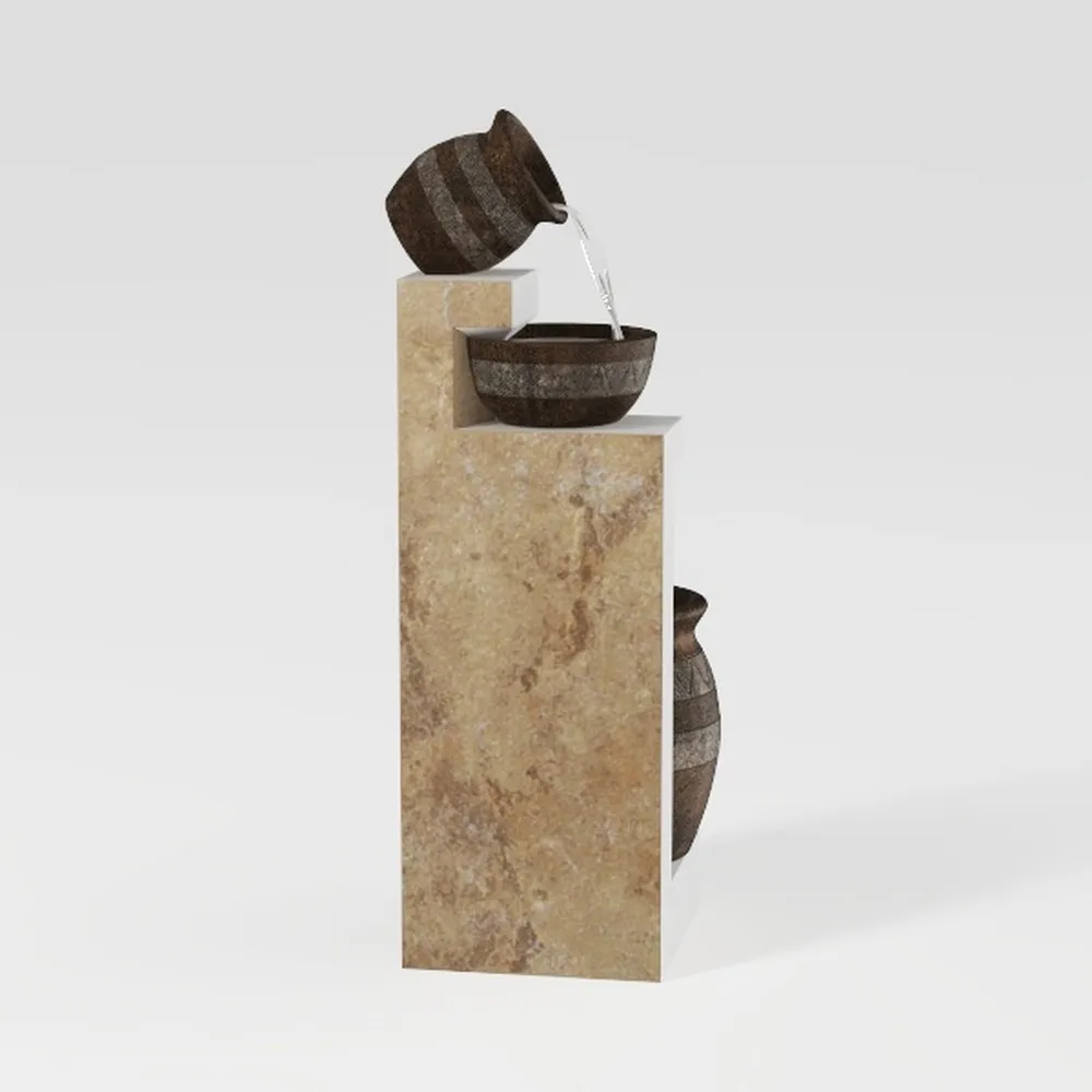 Black Rustic Ceramic Farmhouse Tall Floor Vase