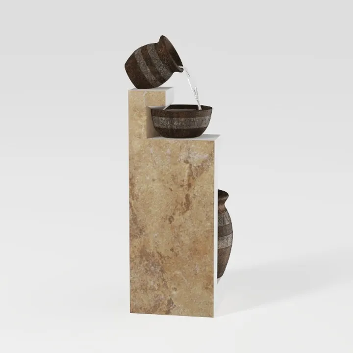 Black Rustic Ceramic Farmhouse Tall Floor Vase