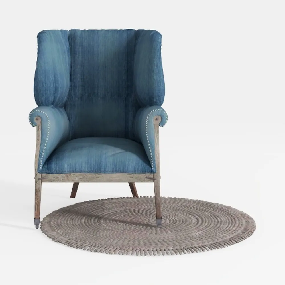 Ergonomic Swivel Chair with Footrest & Tiltable Re