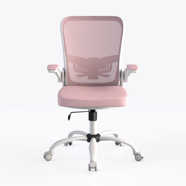 Yaheetech Mid Back PU Leather Armless Desk Office