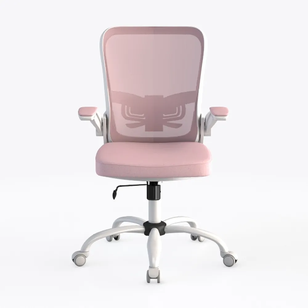 Yaheetech Mid Back PU Leather Armless Desk Office