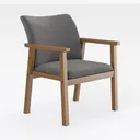 Ergonomic Dining Chair. Comfortable Dining Room Right 45 Degree View