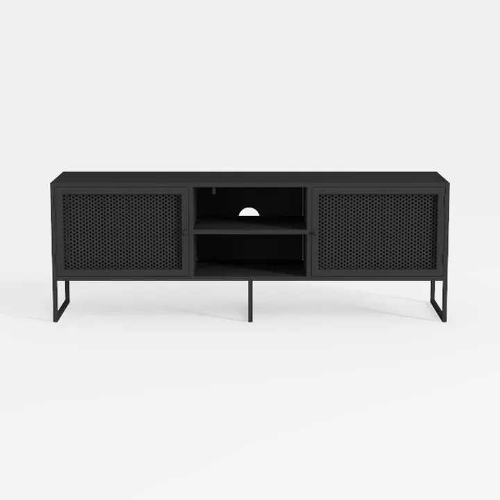 Plank+Beam Mid-Century Modern Wood TV Stand, Solid
