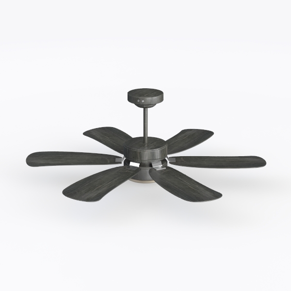 52&quot; Ceiling Fan with Light and Remote, Low Profile