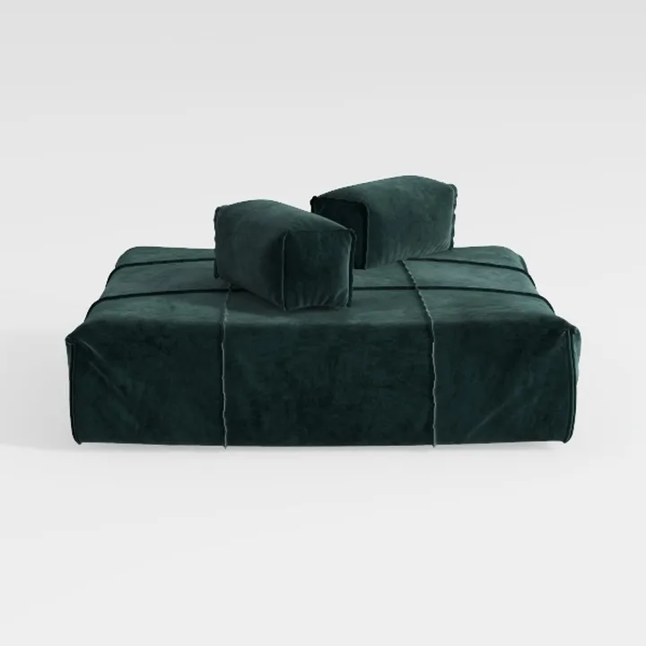 72" Modular Sectional Sofa Bed with Pull-Out Desig