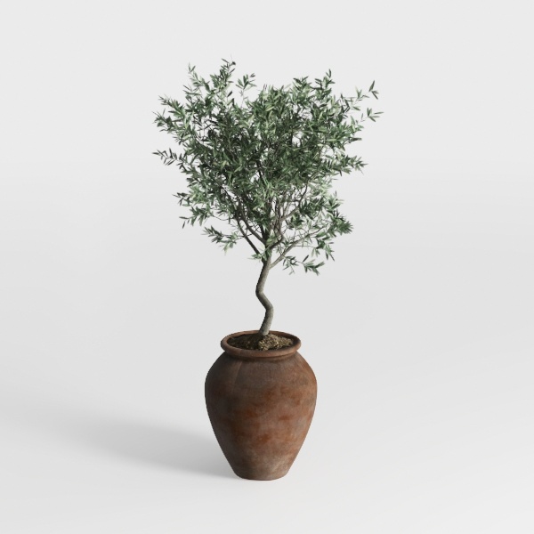 Ceramic Vase, 5.8 Inch Terracotta Vase with