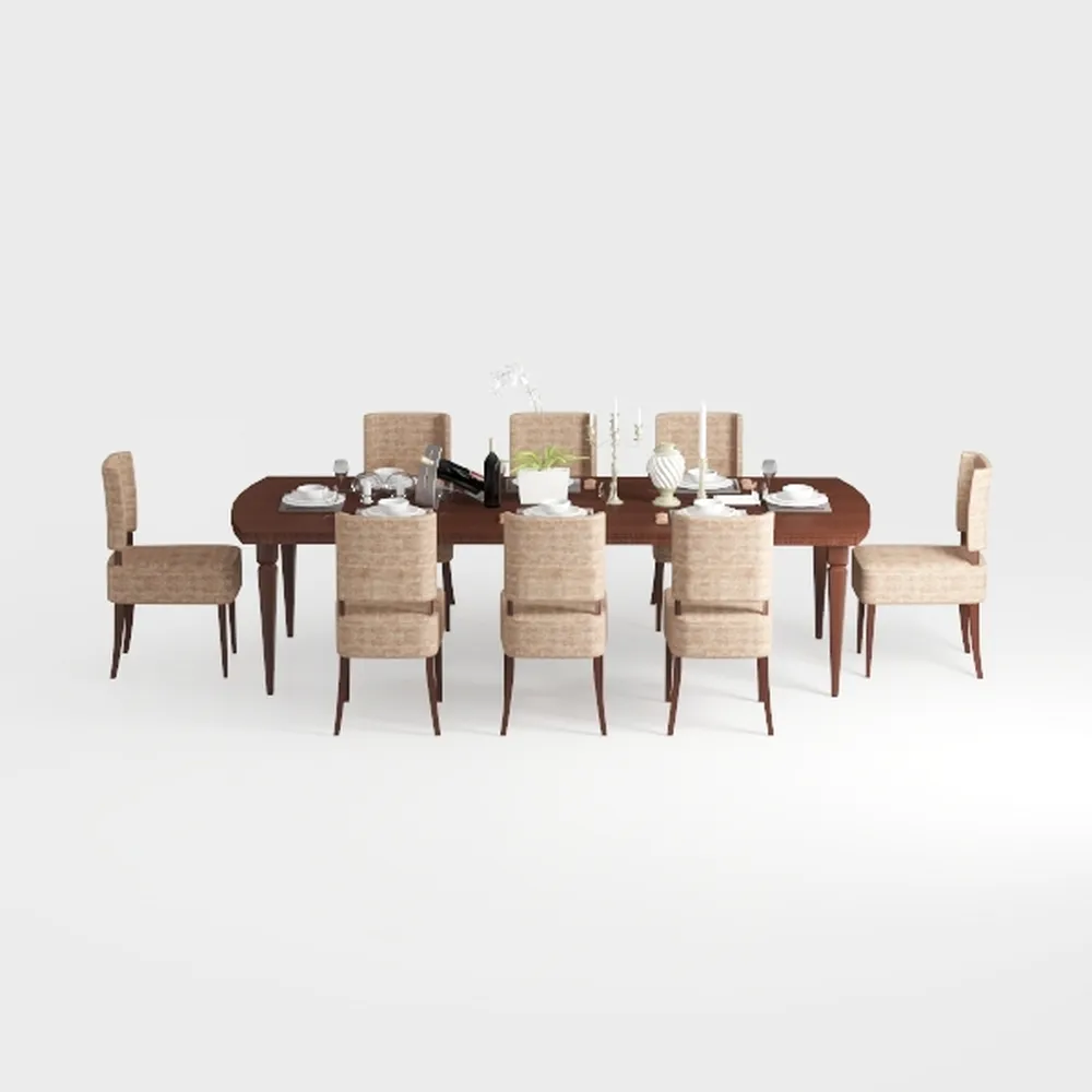 COLAMY Upholstered Parsons Dining Chairs Set of 4
