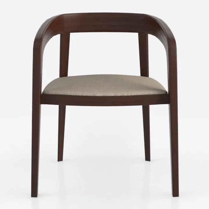 LUCKYERMORE Heavy Duty Dining Chairs, Walnut Mid