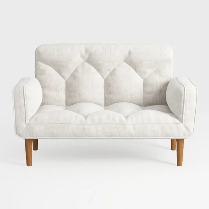 Mid-Century Modern Club Chair with Bolster Pillows