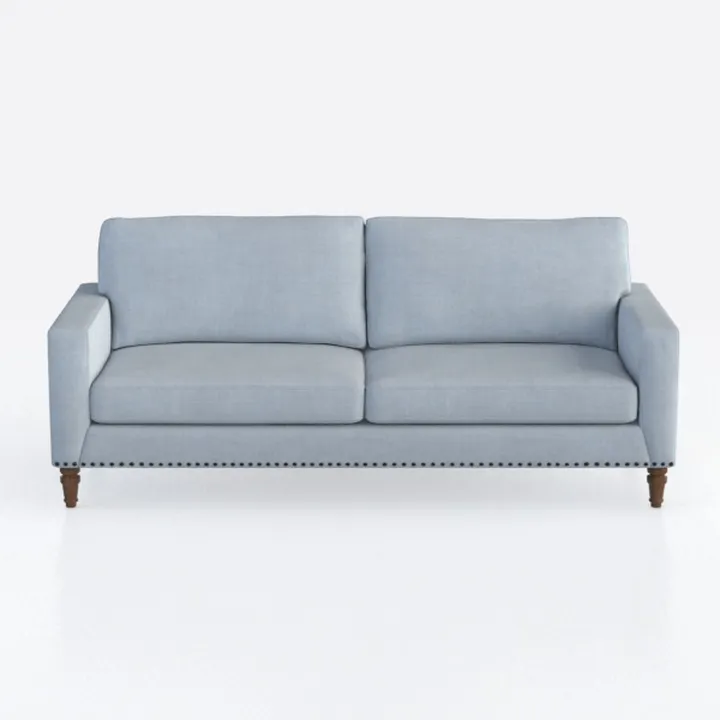 Tbfit 80" Mid Century Modern Couch, Faux Leather
