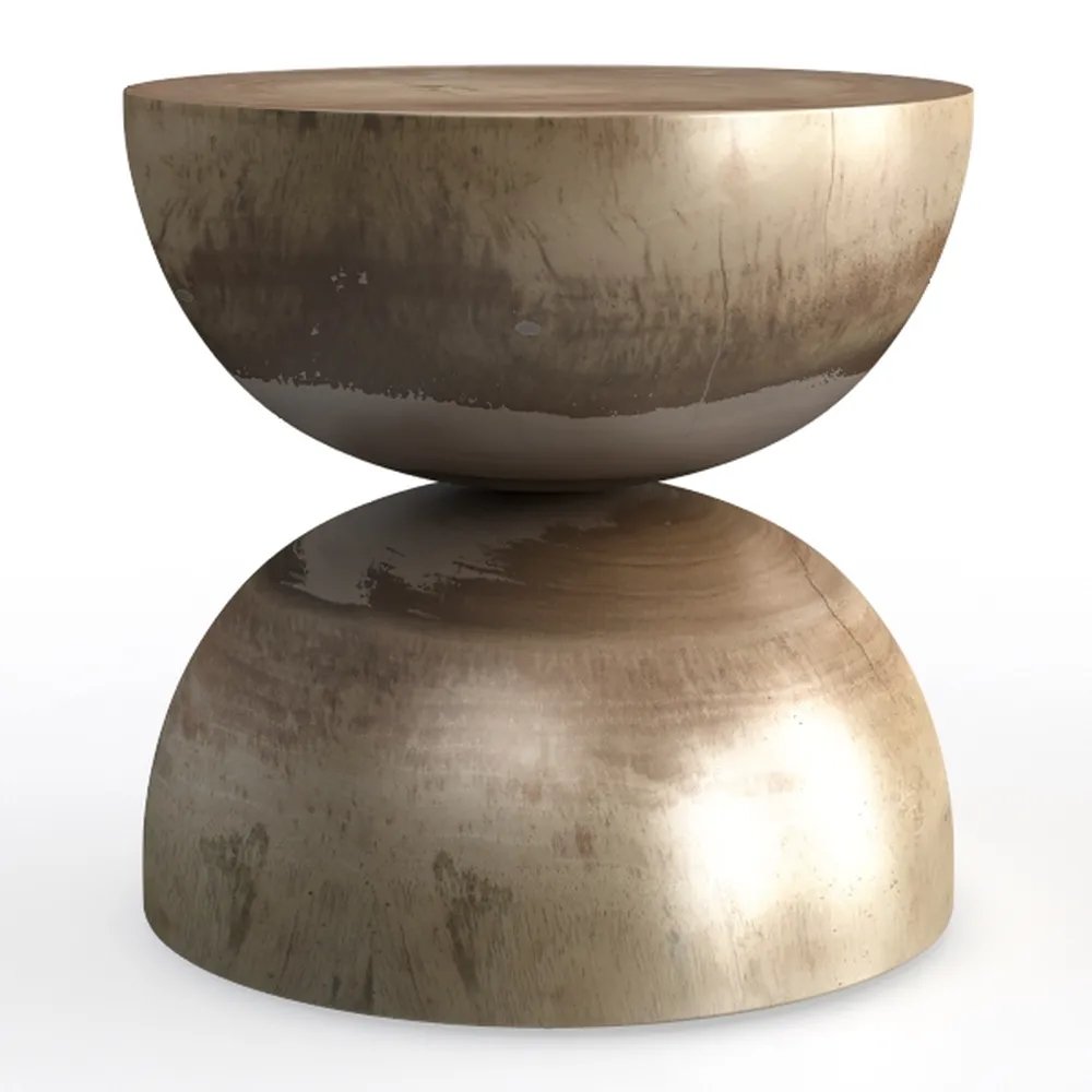 Natural Wooden Pillar Side Table – Round Tree Wood