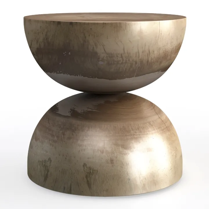 Natural Wooden Pillar Side Table – Round Tree Wood