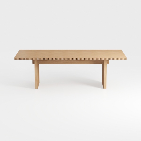 CraftThink Modern Wood Writing Desk, H-Shape Offic