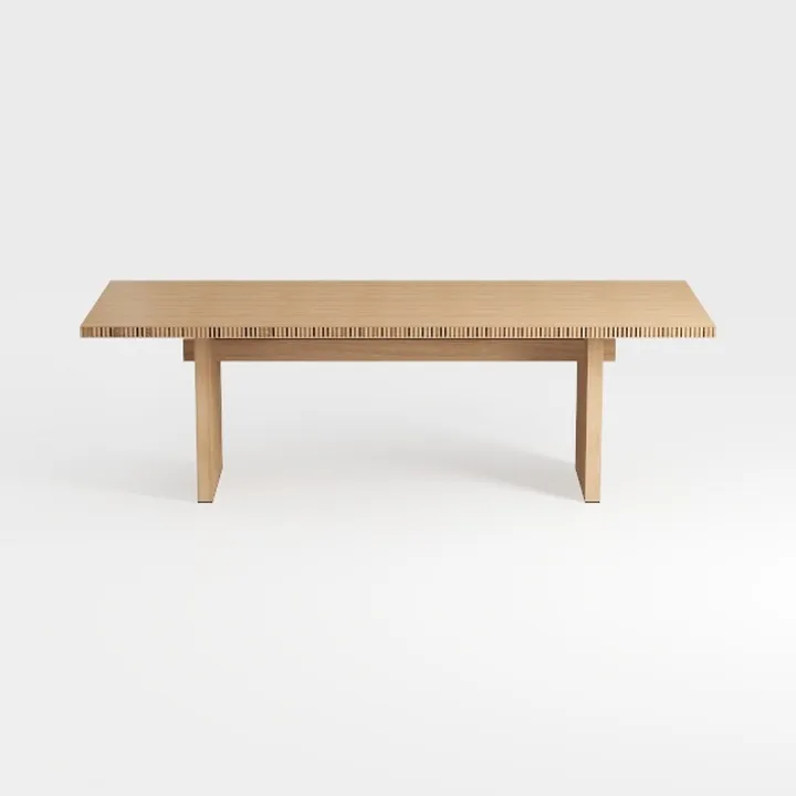 CraftThink Modern Wood Writing Desk, H-Shape Offic