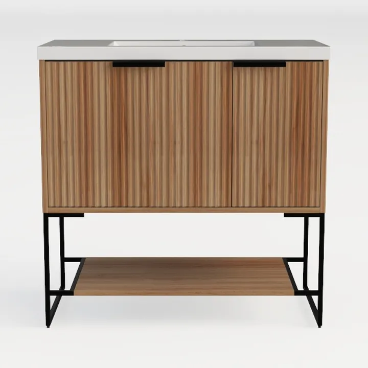 YGEOMER Buffet Cabinet Sideboard Farmhouse