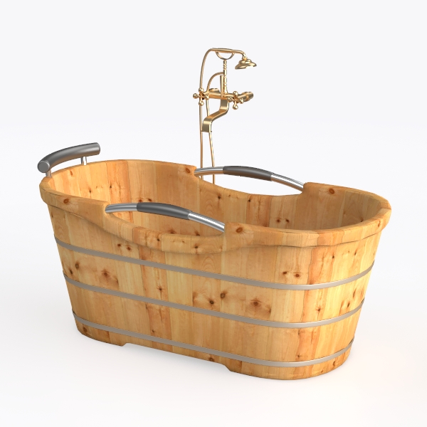 Boutique cypress wood barrel bath barrel bath