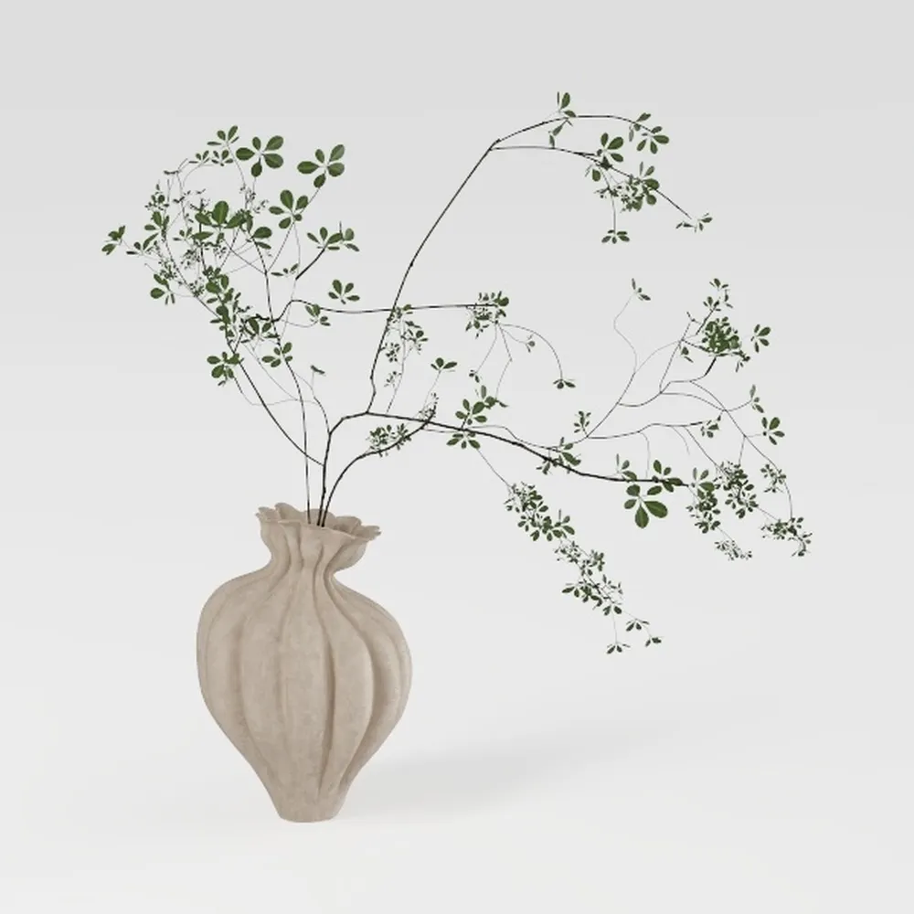 SIDUCAL Ceramic Decorative Flower Vase | 6 Inch