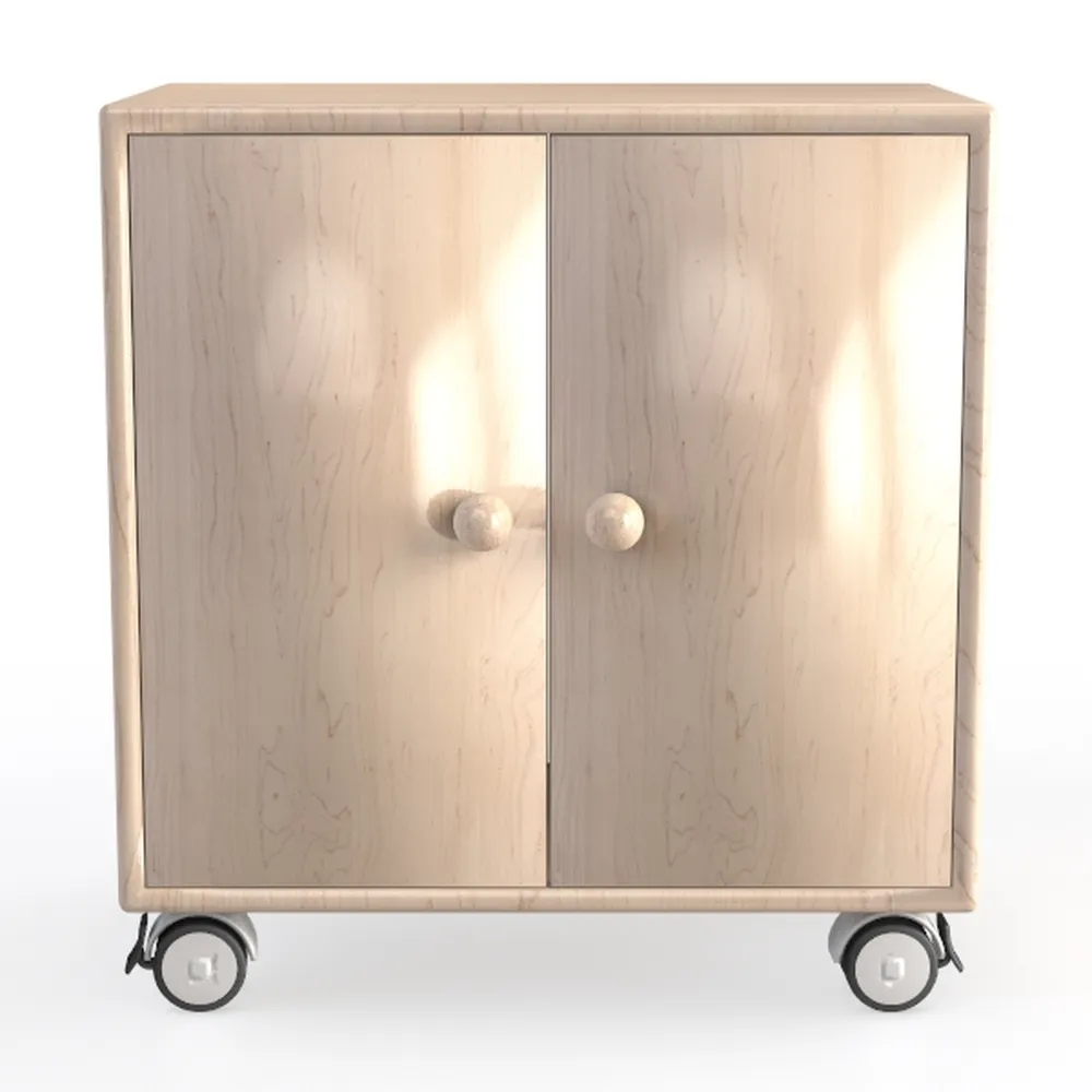 Buffet with Storage, Sideboard with Rattan Décor D