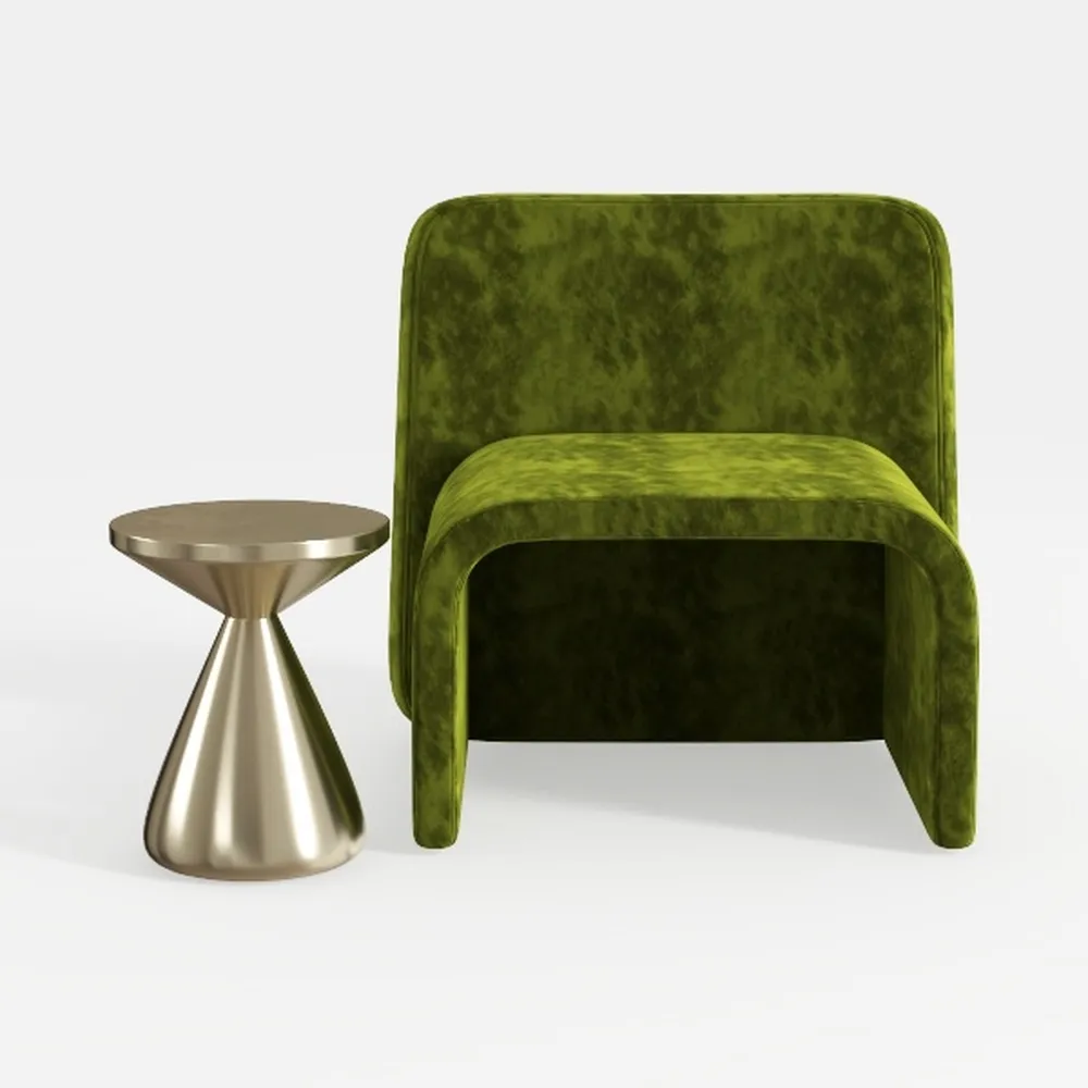 Accent Chairs Set of 2, Green 38" Oversized Living