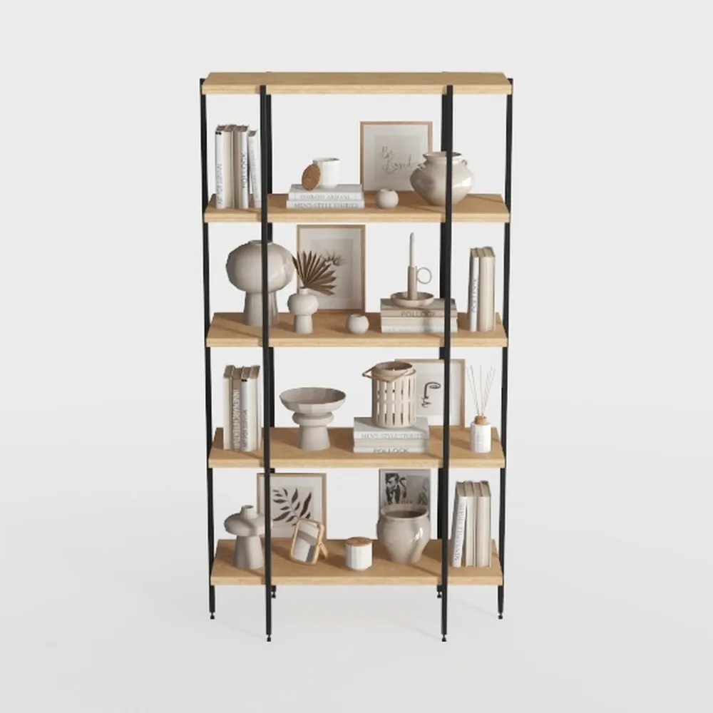 IRONCK Bookcase and Bookshelves Triple Wide 5