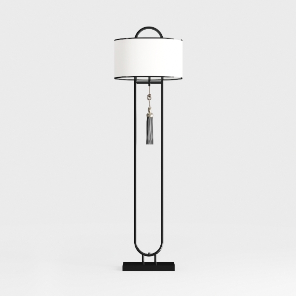 Floor Lamp, Standing Reading Light with Shelves