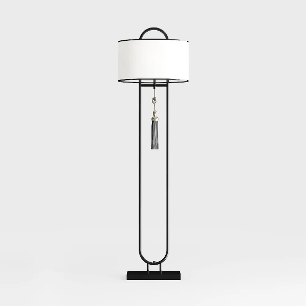 Floor Lamp, Standing Reading Light with Shelves