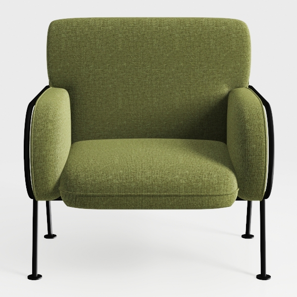 Barrel Accent Chair with Back Pillow, Large