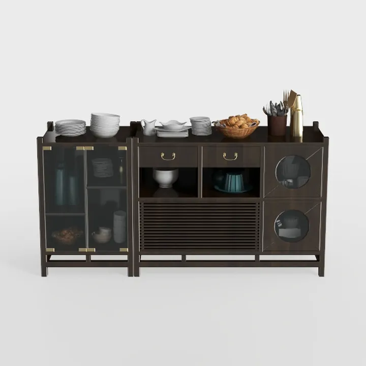 FATORRI Industrial Wine Bar Cabinet for Liquor and