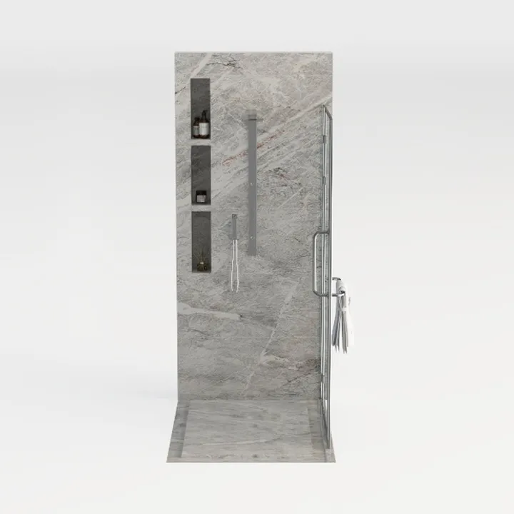 SUNNY SHOWER Adjustable 31.5-33 in. W x 72 in.