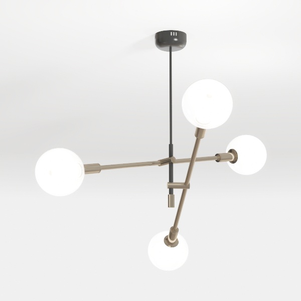 8/10/12-Light Modern Sputnik Linear Chandelier 8