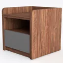 Bedroom Table Bedside Table Small Bedroom Locker Left 45 Degree View