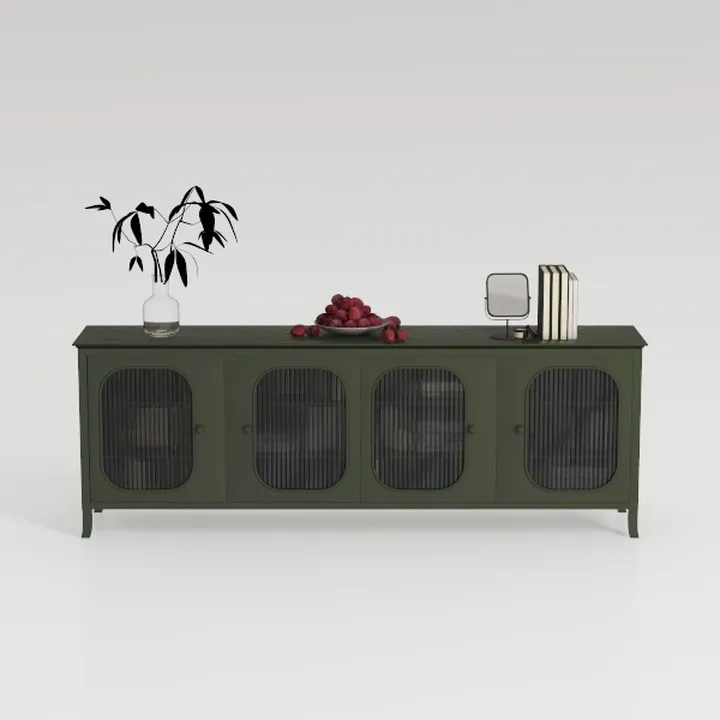 Vintage Buffet Sideboard Cabinet with 4 Doors, 59"