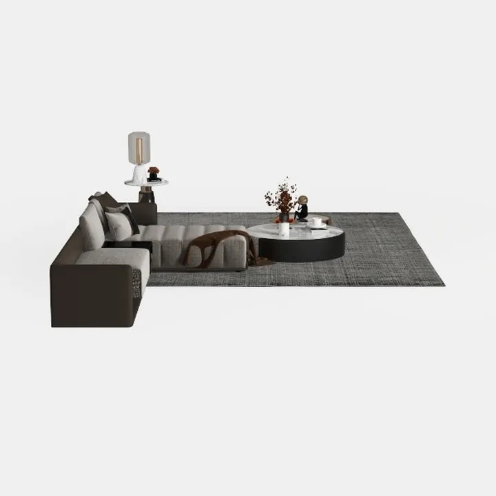 Rattan Patio Furniture Set Wicker Sofa Cushioned C