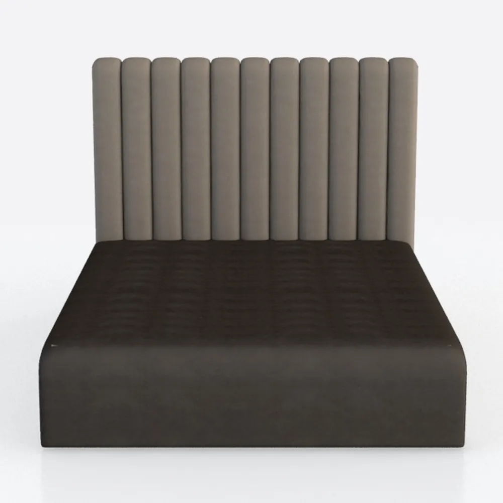 Pemberly Row Wood Eastern King Upholstered Bed Smo