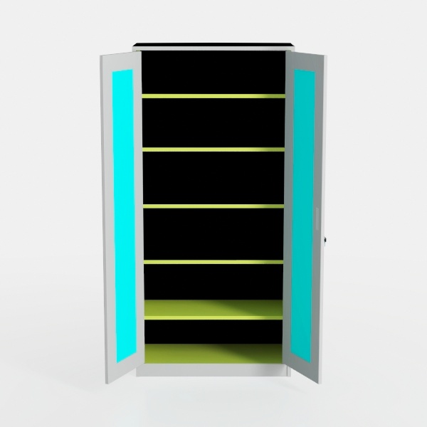 Greenvelly Metal Garage Storage Cabinet with 2