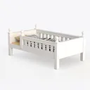 BOWERY HILL Traditional Wood Twin Size Daybed with Left 45 Degree View