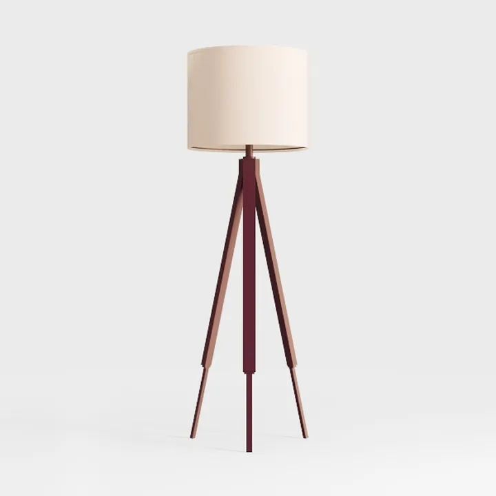 Wood Tripod Floor Lamp, Modern Design Light, 