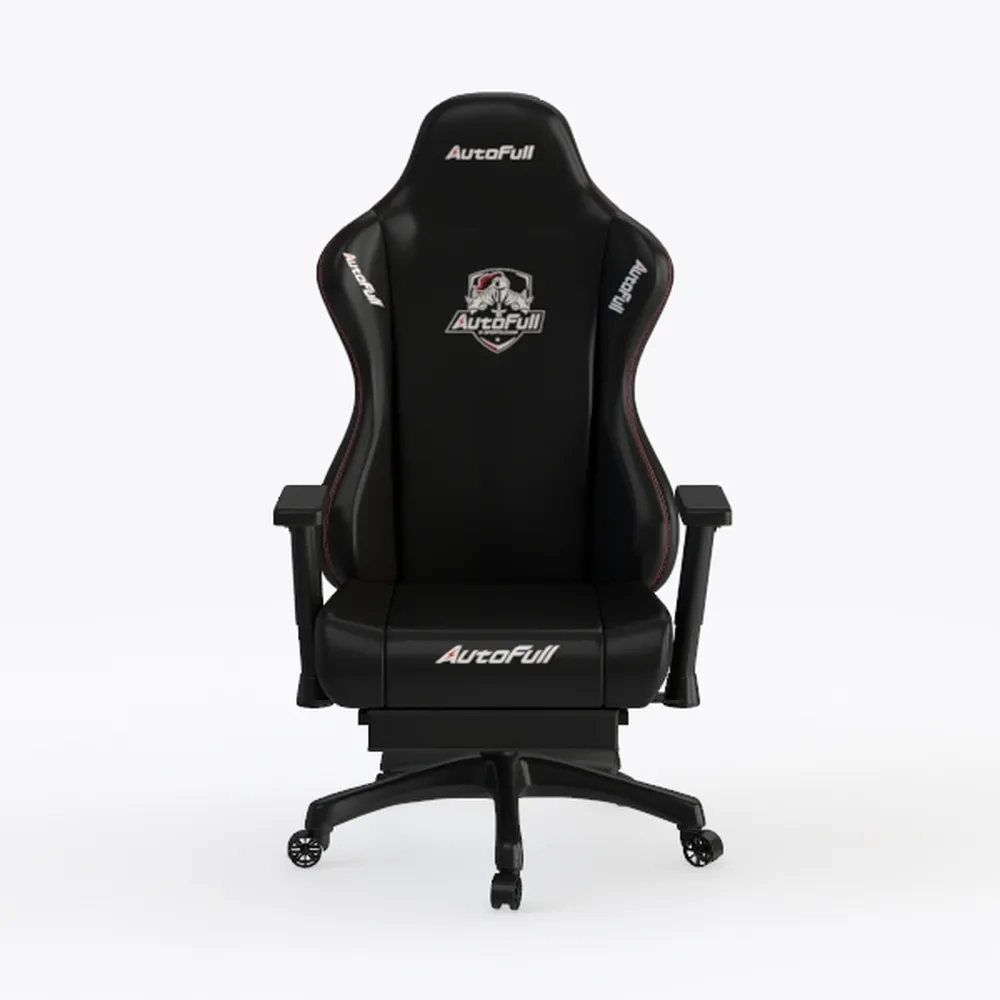 Massage Gaming Chair with Footrest, Ergonomic PU