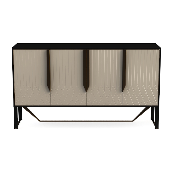 Sideboard - Buffet Cabinet with Storage, Rattan